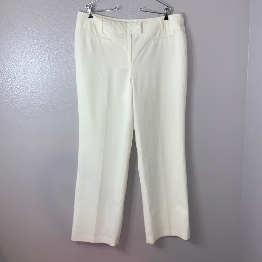 Dressbarn white lined Bootcut dress pants